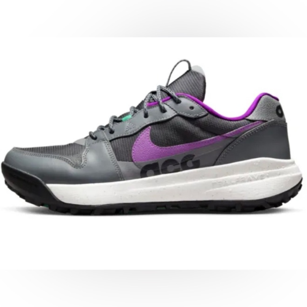 Nike ACG LOWCATE "SMOKE GREY DARK SMOKE GREY VIVID PURPLE" Sz. 10.5 [DX2256-002]